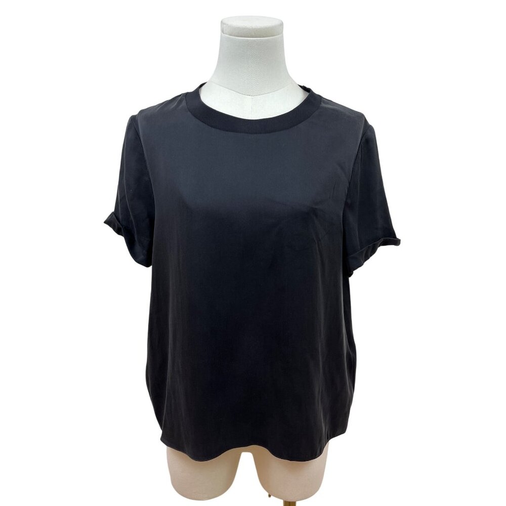 Alice + Olivia Women’s Black Short Sleeve Top Sz L - New